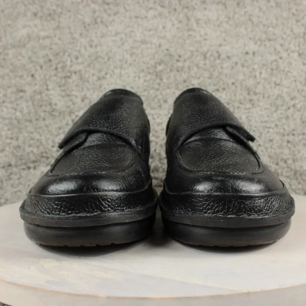 Propet Leather Slip On Shoes Mens 11 Black Comfort Walking